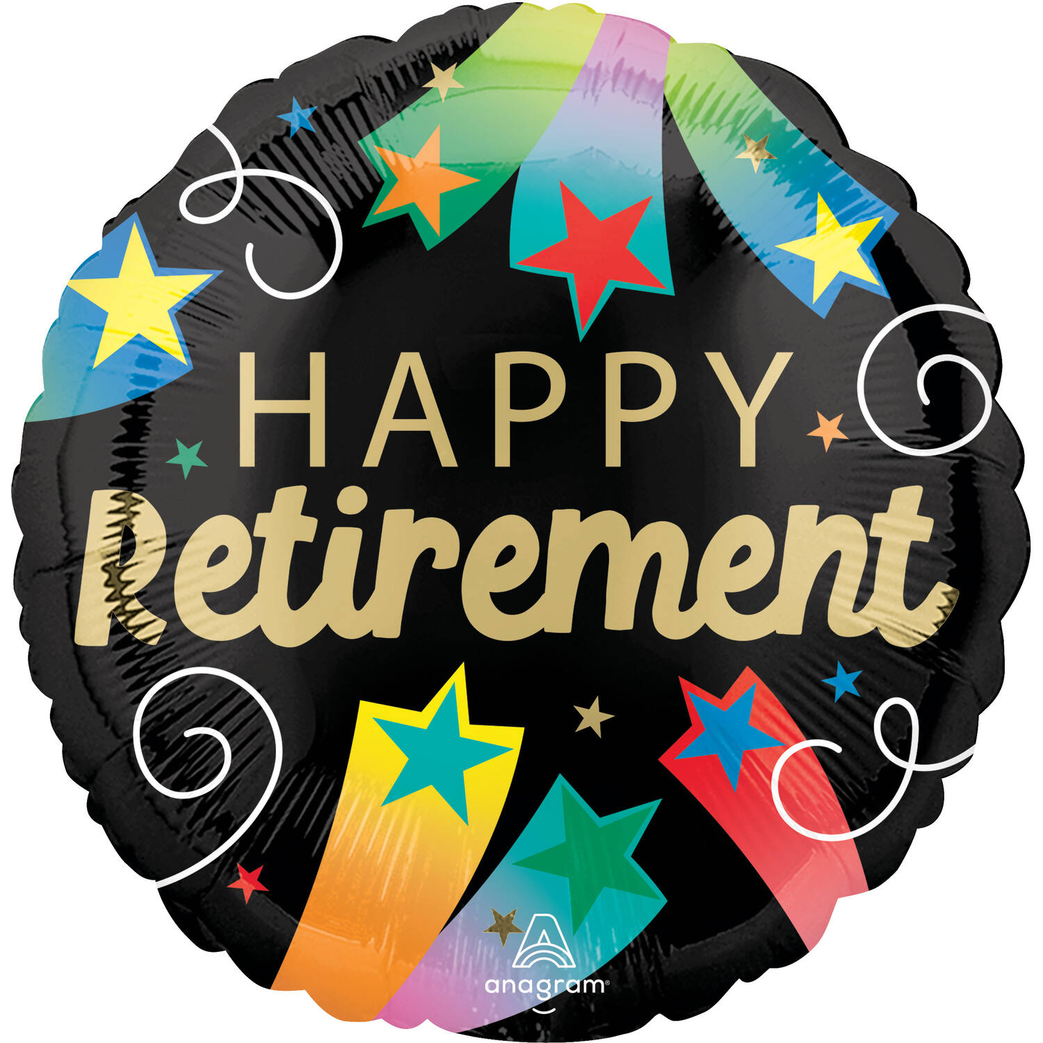 Foil Balloon - "HAPPY Retirement" - 45 cm